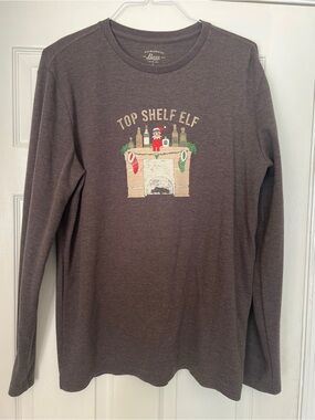 G.H. Bass Men’s Top Shelf Elf Christmas Waffle Knit Thermal Long Sleeve Shirt |